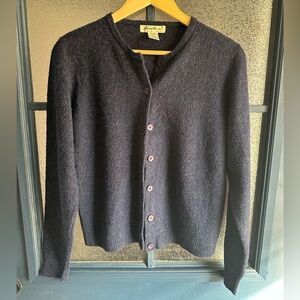 Vintage Eddie Bauer Dark Navy Cardigan Sweater